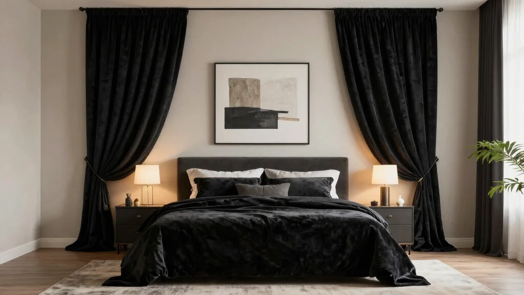 14 Black Curtains Bedroom Ideas That Feel Dramatic & Chic