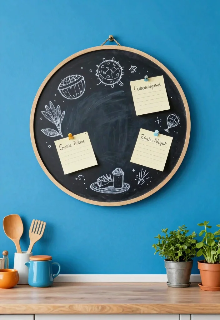 14 Circular Wall Decor Ideas That Soften Your Space - 12. Circular Chalkboards 1