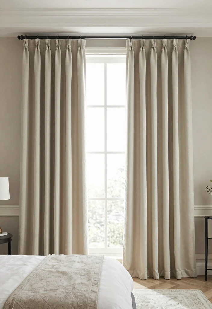 14 Cute Curtains Bedroom Ideas That Feel Dreamy - 13. Custom-Made Curtains 1