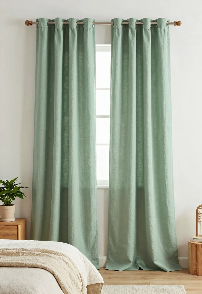 14 Cute Curtains Bedroom Ideas That Feel Dreamy - 4. Eco-Friendly Fabrics 1