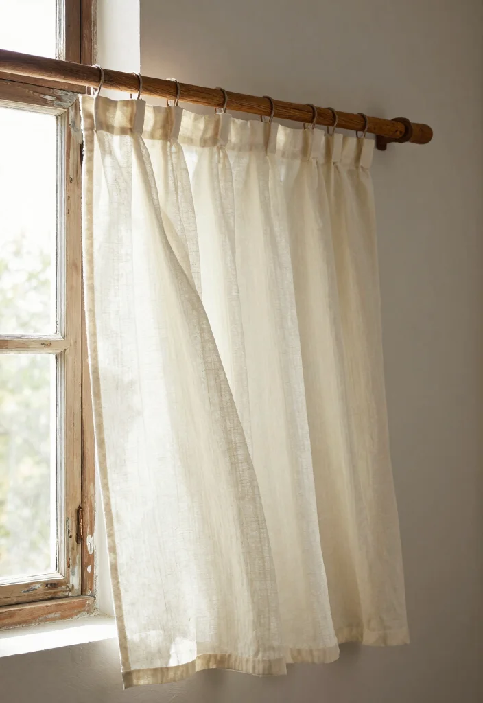 14 Different Ways to Hang Curtains Ideas for a Unique Style - 1. Repurposed Wooden Rods 1