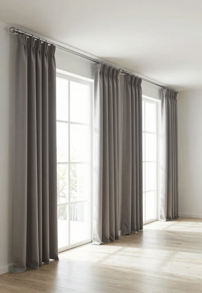 14 Different Ways to Hang Curtains Ideas for a Unique Style - 14. Adjustable Curtain Tracks for Versatility 1