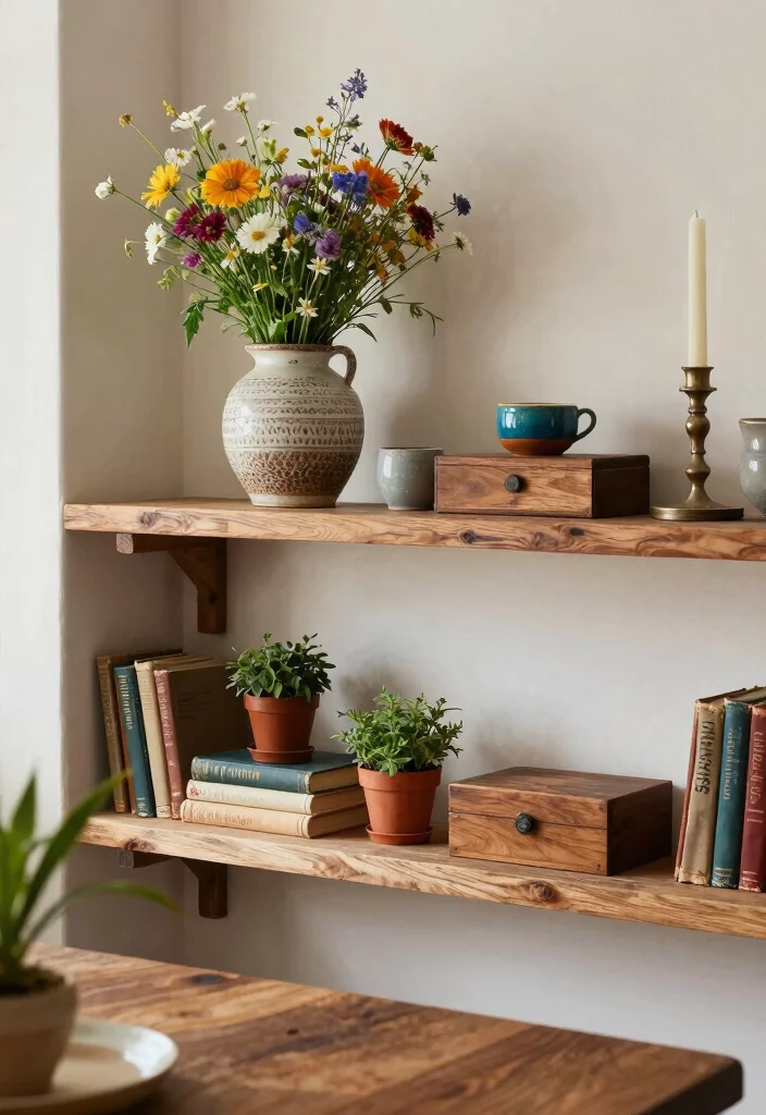 14 Dining Room Shelf Decor Ideas That Impress Guests 1 14 Dining Room Shelf Decor Ideas That Impress Guests - 1. Layered Textures 1