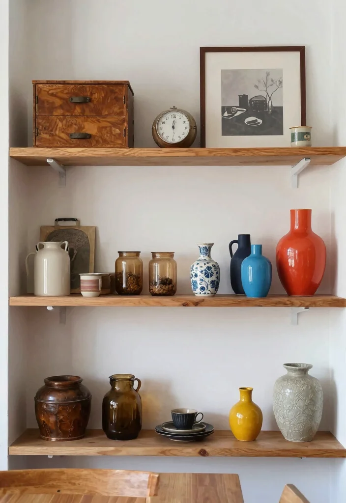 14 Dining Room Shelf Decor Ideas That Impress Guests 64 14 Dining Room Shelf Decor Ideas That Impress Guests - 14. Mix It Up 1