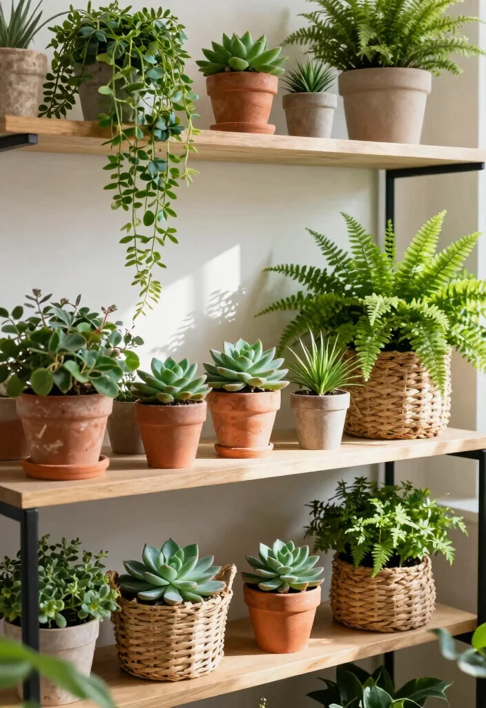 14 Dining Room Shelf Decor Ideas That Impress Guests 12 14 Dining Room Shelf Decor Ideas That Impress Guests - 2. Greenery Galore 1