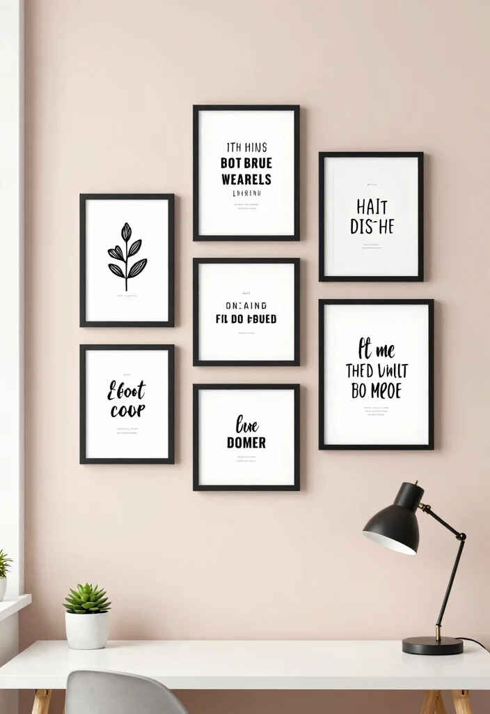 14 Home Office Wall Decor Ideas That Boost Creativity 1 14 Home Office Wall Decor Ideas That Boost Creativity - 1. Inspirational Quote Prints 1