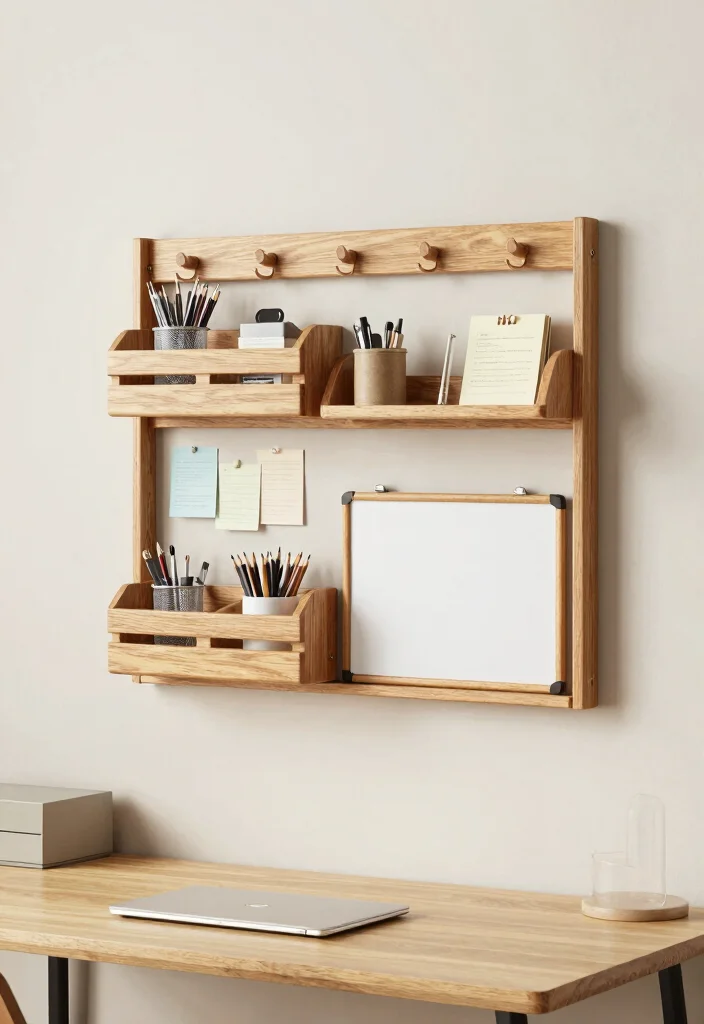 14 Home Office Wall Decor Ideas That Boost Creativity 64 14 Home Office Wall Decor Ideas That Boost Creativity - 14. Functional Wall Organizer 1