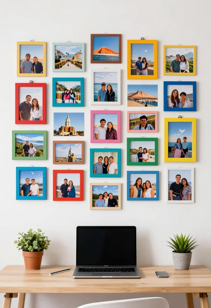 14 Home Office Wall Decor Ideas That Boost Creativity 28 14 Home Office Wall Decor Ideas That Boost Creativity - 8. Personalized Photo Collage 1