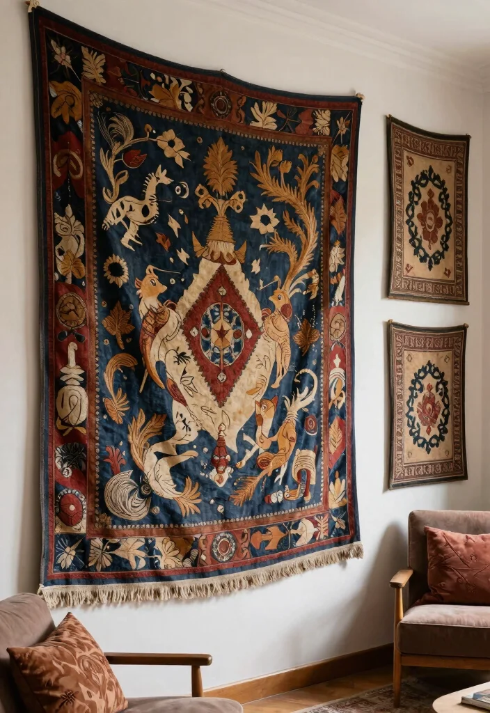 14 Italian Wall Decor Ideas With Timeless Elegance 40 14 Italian Wall Decor Ideas With Timeless Elegance - 10. Artisanal Tapestries 1