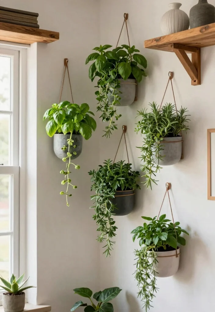 14 Italian Wall Decor Ideas With Timeless Elegance 39 14 Italian Wall Decor Ideas With Timeless Elegance - 9. Hanging Plants 1