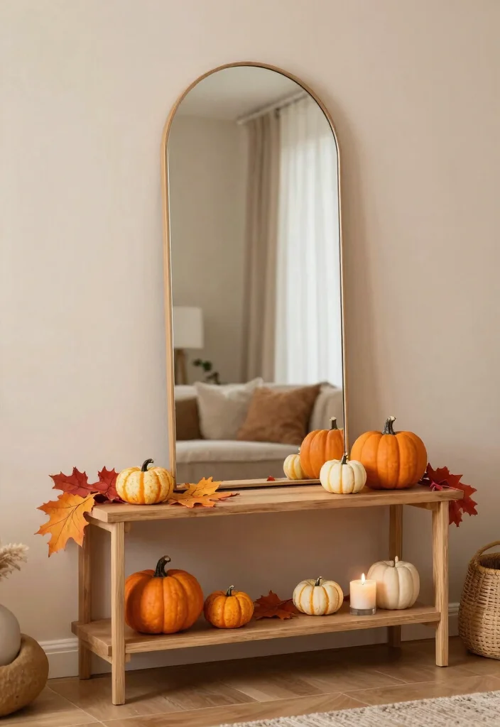 14 Mirror With Shelf Underneath Ideas That Save Space Stylishly 51 14 Mirror With Shelf Underneath Ideas That Save Space Stylishly - 11. Seasonal Decor Switch 1