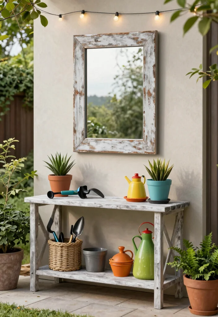 14 Mirror With Shelf Underneath Ideas That Save Space Stylishly 63 14 Mirror With Shelf Underneath Ideas That Save Space Stylishly - 13. Outdoor Elegance 1