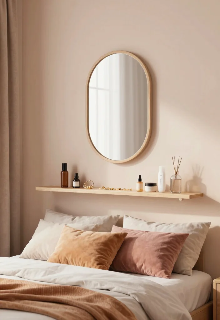 14 Mirror With Shelf Underneath Ideas That Save Space Stylishly 23 14 Mirror With Shelf Underneath Ideas That Save Space Stylishly - 3. Bedroom Beauty 1