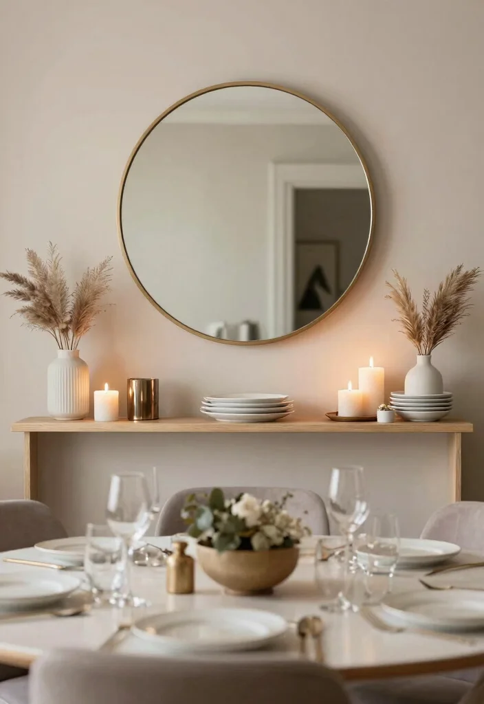 14 Mirror With Shelf Underneath Ideas That Save Space Stylishly 37 14 Mirror With Shelf Underneath Ideas That Save Space Stylishly - 7. Versatile Dining Area 1