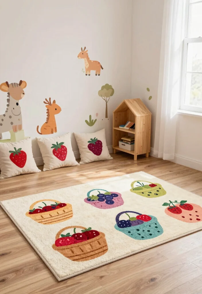 15 Berry Avenue Decals Rug Ideas That Look Super Cute - 1. Berry Basket Wonderland 1