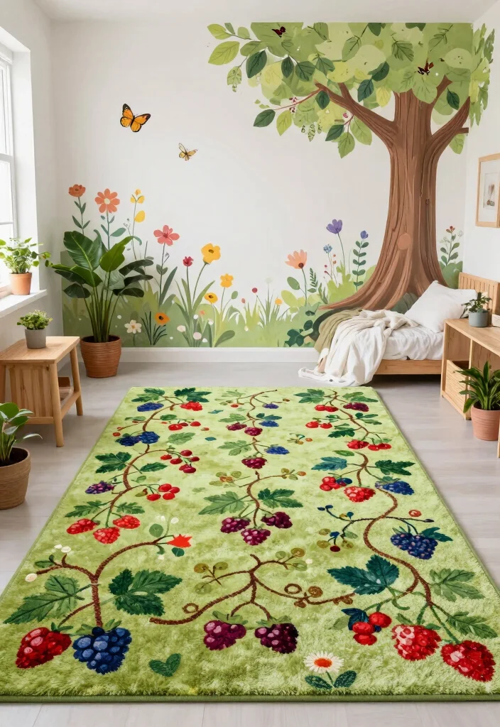 15 Berry Avenue Decals Rug Ideas That Look Super Cute - 2. Berry Fields Forever 1