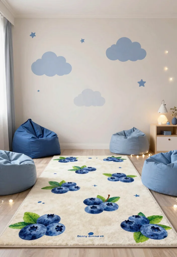 15 Berry Avenue Decals Rug Ideas That Look Super Cute - 4. Blueberry Bliss 1