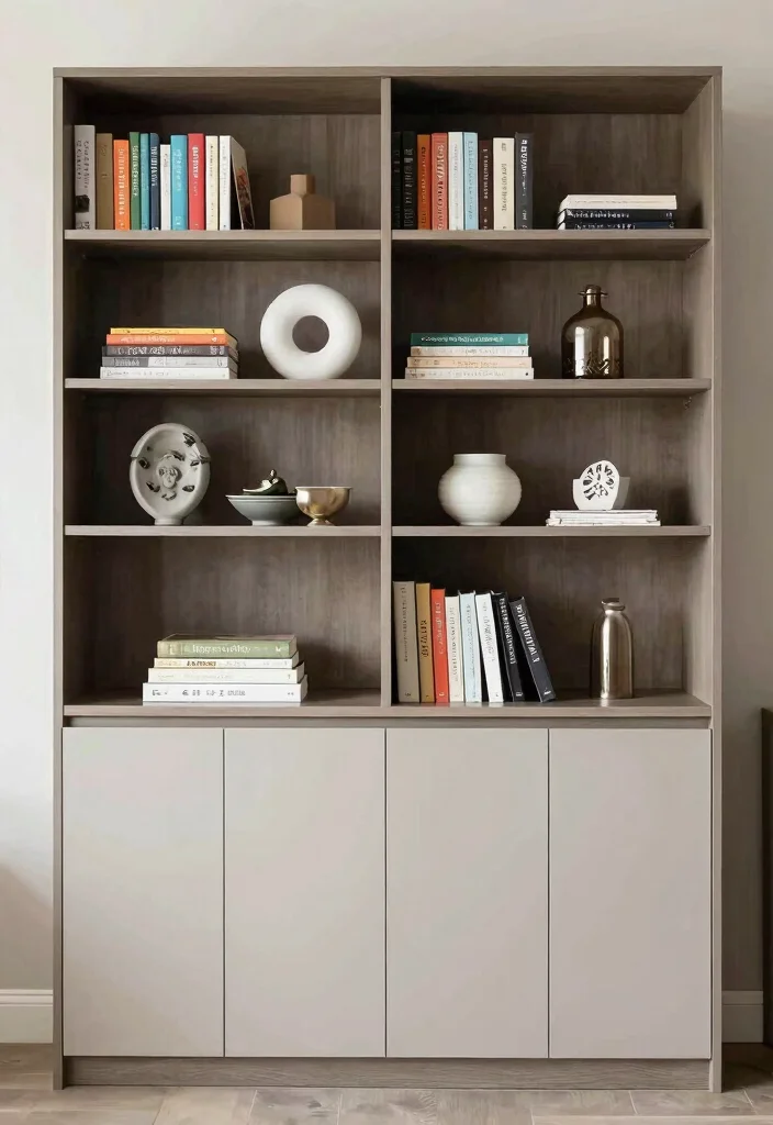 15 Books on Shelf Ideas That Look Styled & Smart 64 15 Books on Shelf Ideas That Look Styled & Smart - 14. Open vs. Closed Storage 1