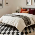 15 Checkered Rug Bedroom Ideas That Feel Trendy & Bold