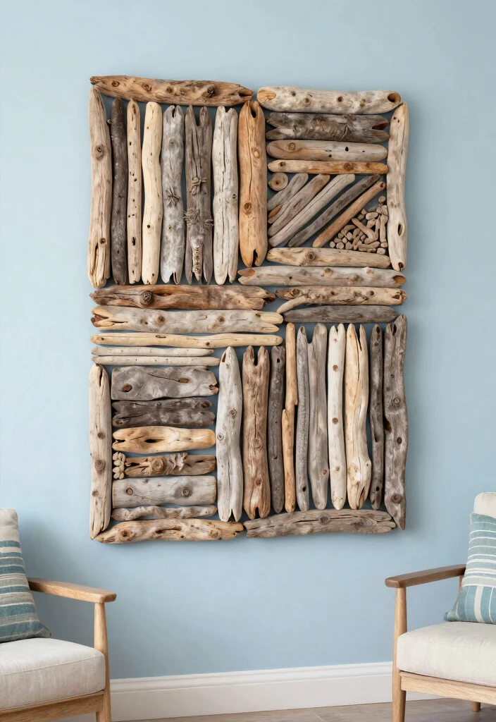 15 Driftwood Wall Decor Ideas With Coastal Charm 52 15 Driftwood Wall Decor Ideas With Coastal Charm - 12. Driftwood Wall Panel 1