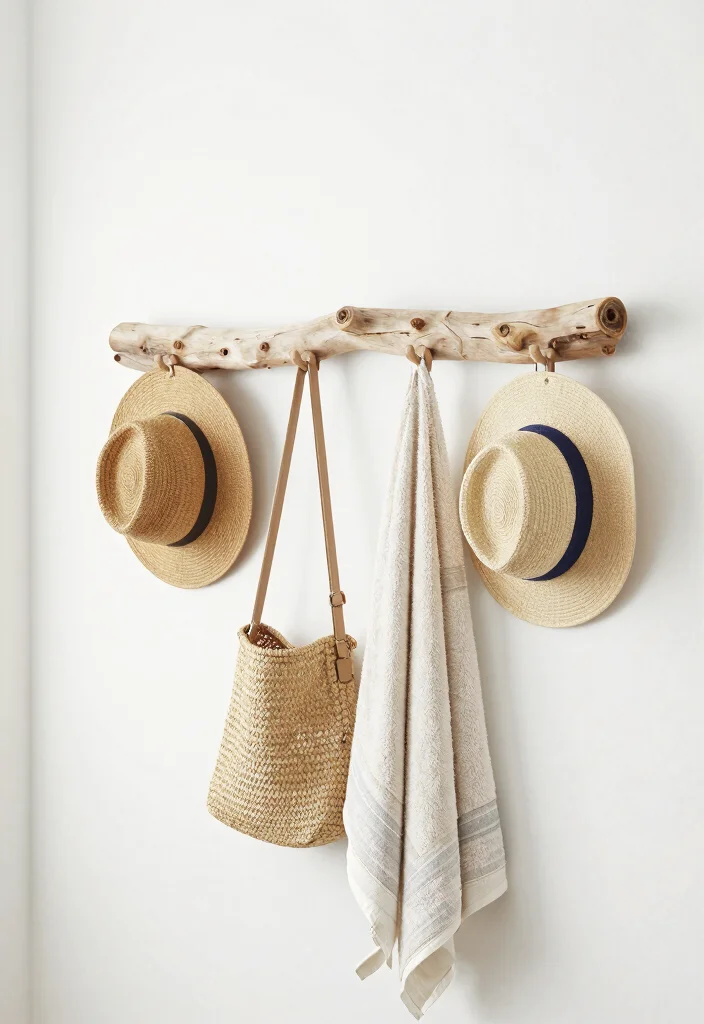 15 Driftwood Wall Decor Ideas With Coastal Charm 6 15 Driftwood Wall Decor Ideas With Coastal Charm - 6. Driftwood Wall Hooks 1