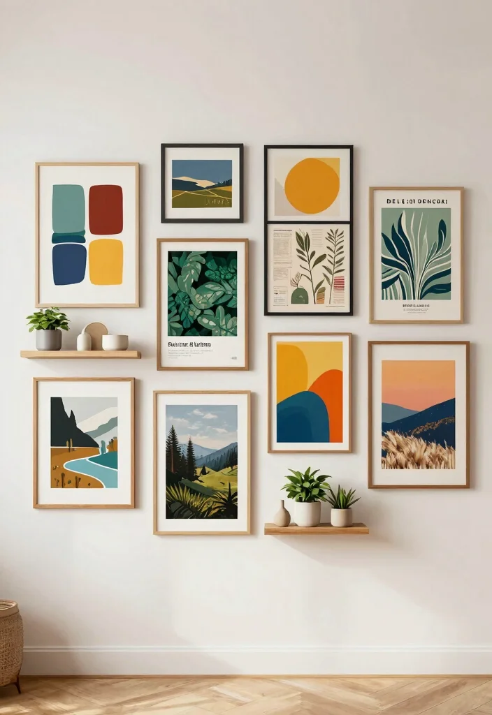 15 Poster Aesthetic Room Ideas That Feel Trendy - 1. Eclectic Gallery Wall 1