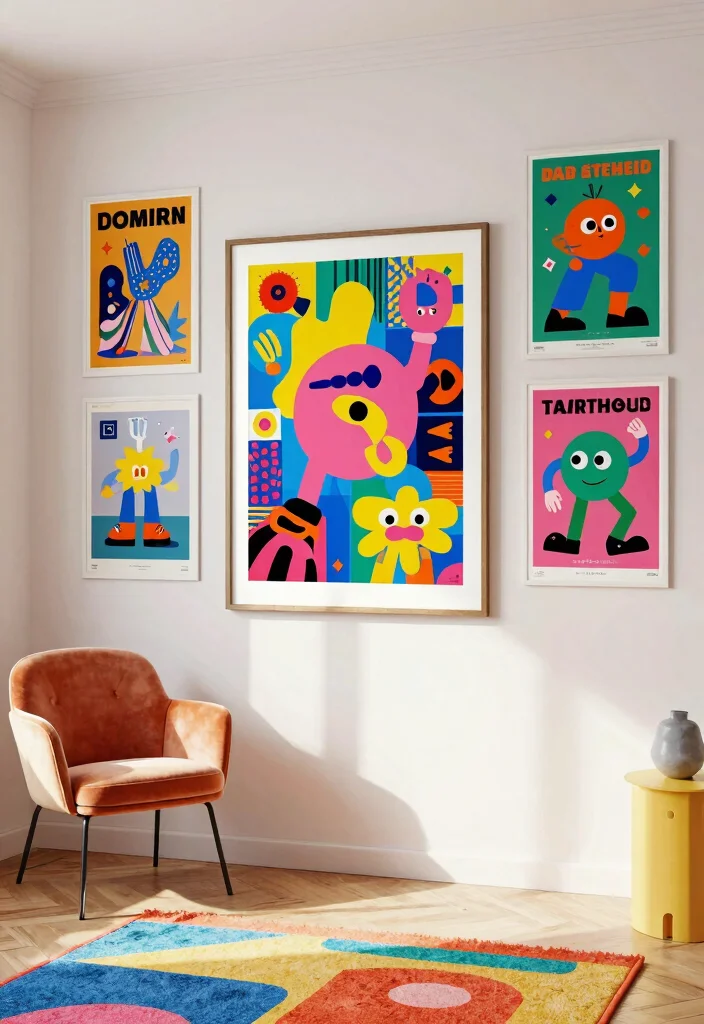 15 Poster Aesthetic Room Ideas That Feel Trendy - 12. Pop Art Fun 1