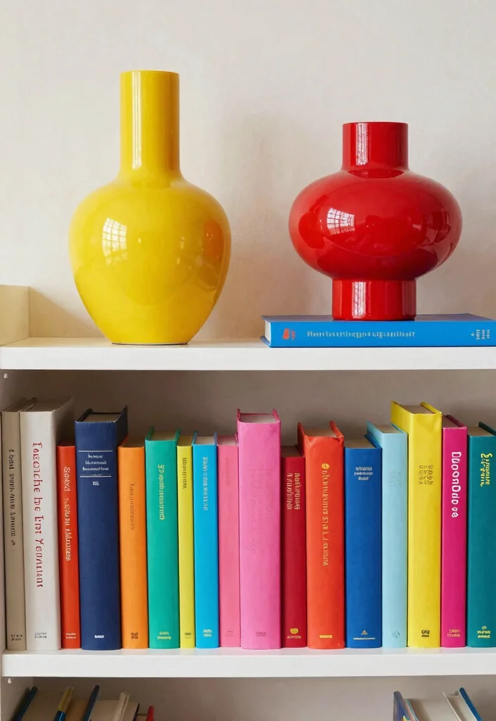 15 Shelf Display Ideas That Look Pinterest Perfect - 11. Color Pop 1