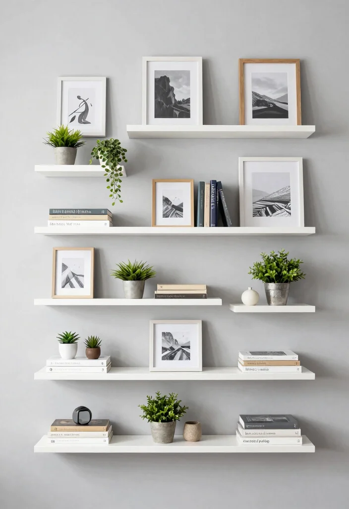 15 Shelf Display Ideas That Look Pinterest Perfect - 8. Floating Shelves 1