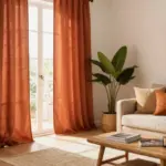 15 Terracotta Curtains Living Room Ideas With Warm Tones