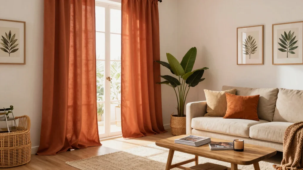 15 Terracotta Curtains Living Room Ideas With Warm Tones