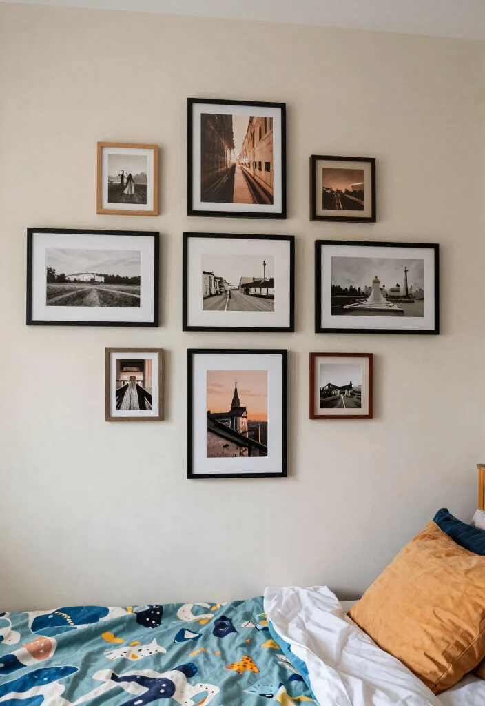 15 Wall Decor Dorm Ideas That Personalize Small Spaces - 15. Themed Wall Art Collections 1