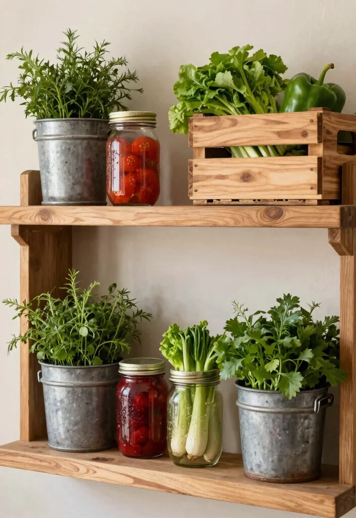 15 Wood Mantel Shelf Ideas That Add Rustic Charm - 11. Farm Fresh Bounty 1