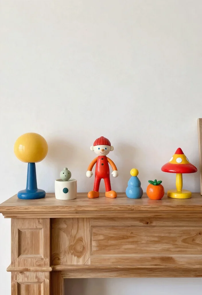 15 Wood Mantel Shelf Ideas That Add Rustic Charm - 15. Playful Whimsy 1