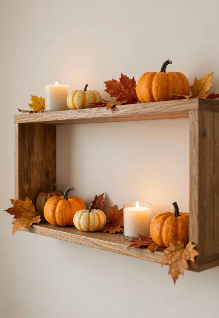 15 Wood Mantel Shelf Ideas That Add Rustic Charm - 6. Seasonal Decor 1