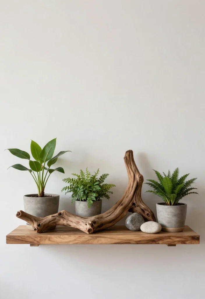 15 Wood Mantel Shelf Ideas That Add Rustic Charm - 9. Nature-Inspired Decor 1