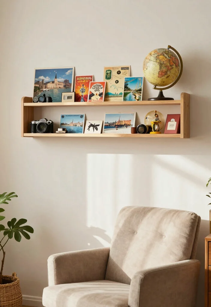 16 Above Door Shelf Ideas for Hidden Extra Storage 43 16 Above Door Shelf Ideas for Hidden Extra Storage - 13. Stylish Travel Mementos 1