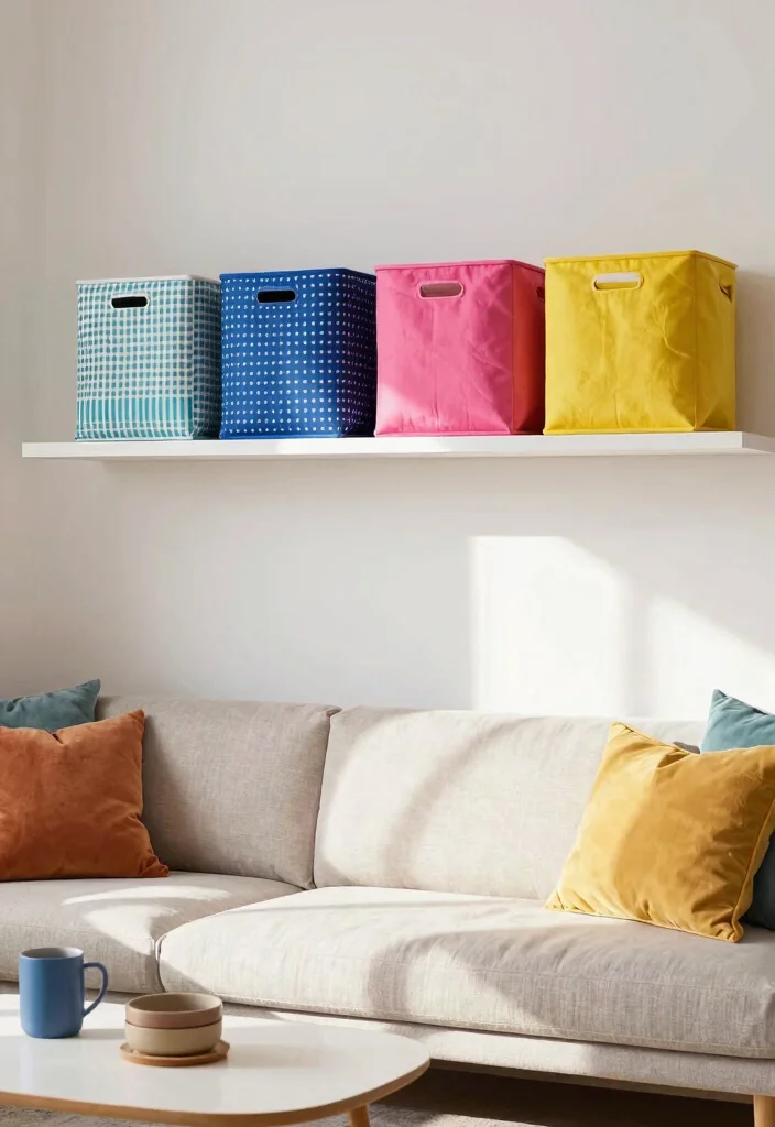 16 Above Door Shelf Ideas for Hidden Extra Storage 54 16 Above Door Shelf Ideas for Hidden Extra Storage - 14. Chic Storage Bins 1