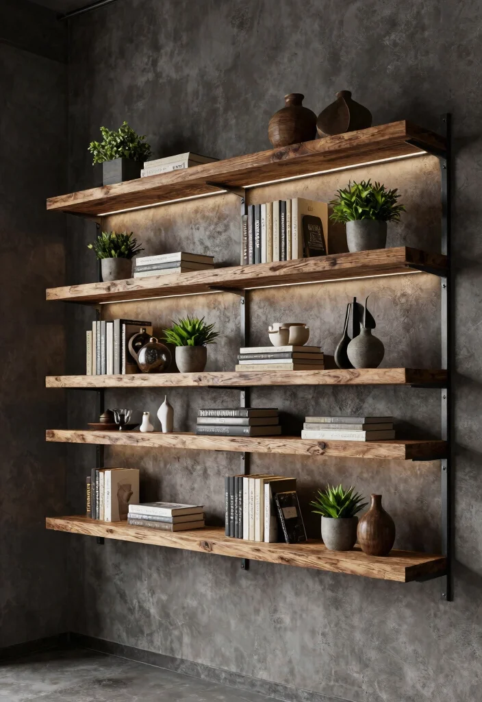 16 Above Door Shelf Ideas for Hidden Extra Storage 19 16 Above Door Shelf Ideas for Hidden Extra Storage - 9. Modern Industrial Shelves 1