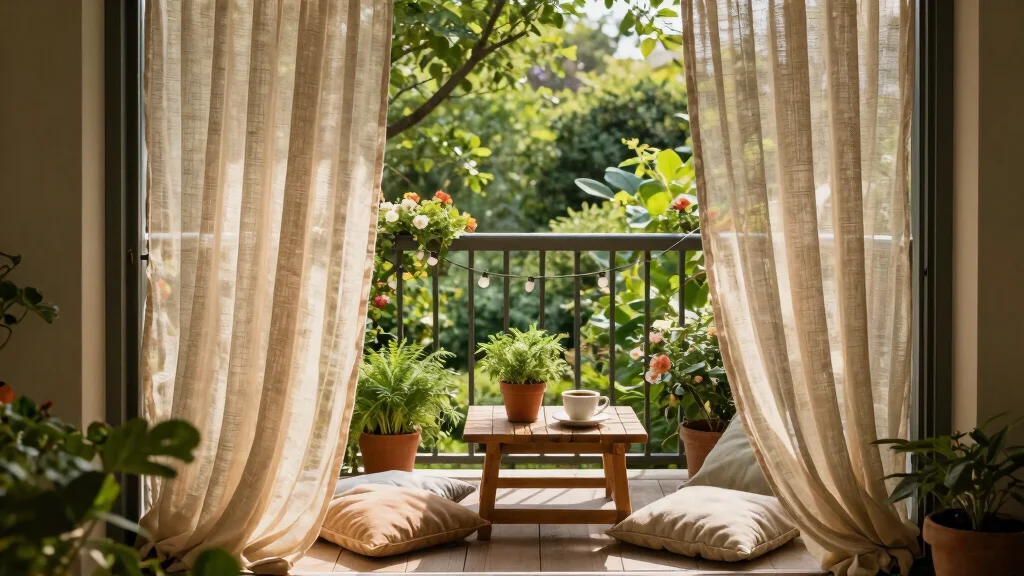 16 Balcony Door Curtains Ideas That Flow Beautifully