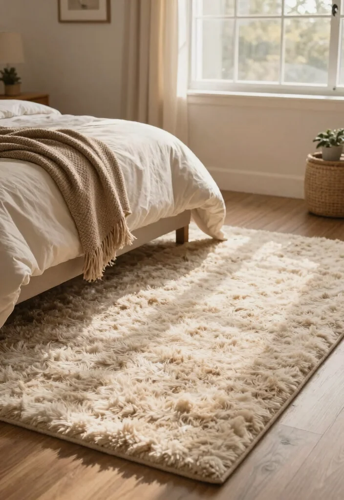 16 Bedroom Rug on Carpet Ideas That Layer Like a Pro - 13. Layering for Comfort 1