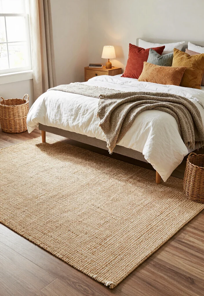 16 Bedroom Rug on Carpet Ideas That Layer Like a Pro - 3. Textured Layers 1