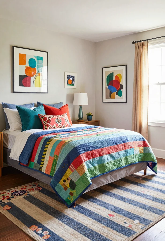 16 Bedroom Rug on Carpet Ideas That Layer Like a Pro - 5. Eclectic Fusion 1