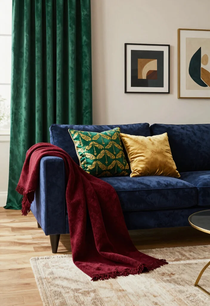 16 Emerald Green Curtains Ideas That Make a Statement 12 16 Emerald Green Curtains Ideas That Make a Statement - 2. Bold Color Accents 1