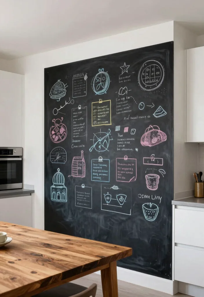 16 Kitchen Wall Decor Ideas Modern Homes Love - 8. Chalkboard Walls 1