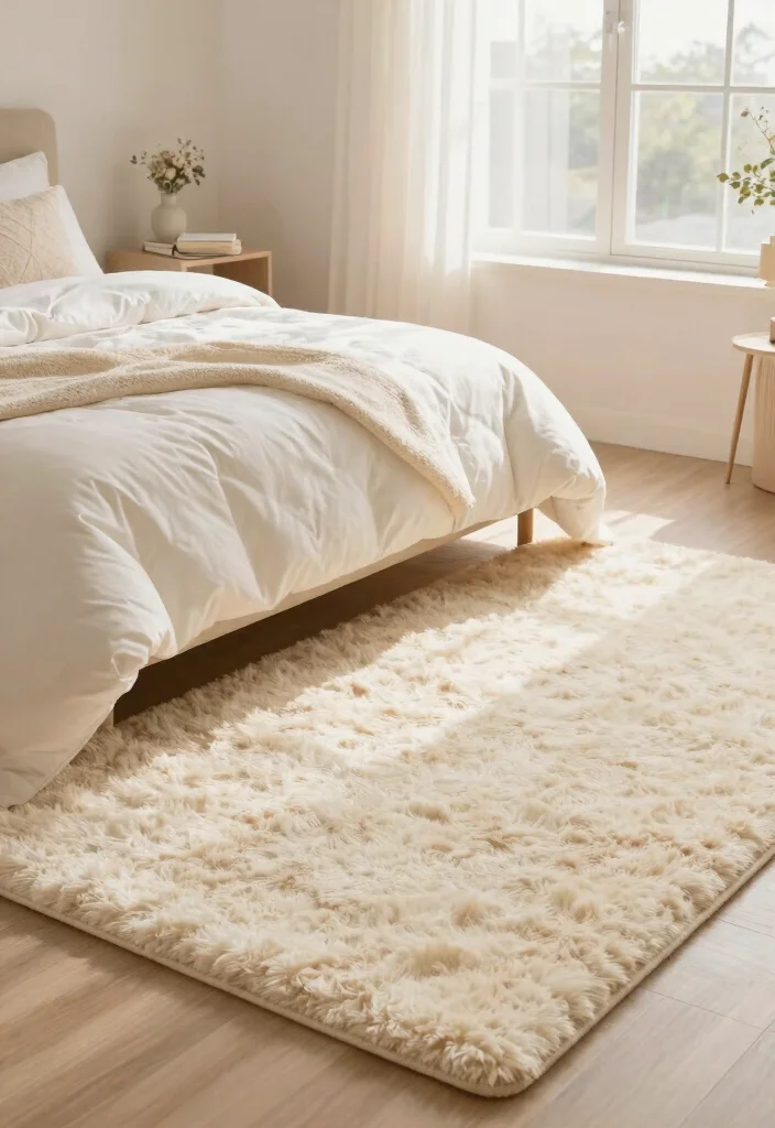 16 Modern Rug Texture Ideas That Elevate Any Room 2 16 Modern Rug Texture Ideas That Elevate Any Room - 2. Shaggy Serenity 1