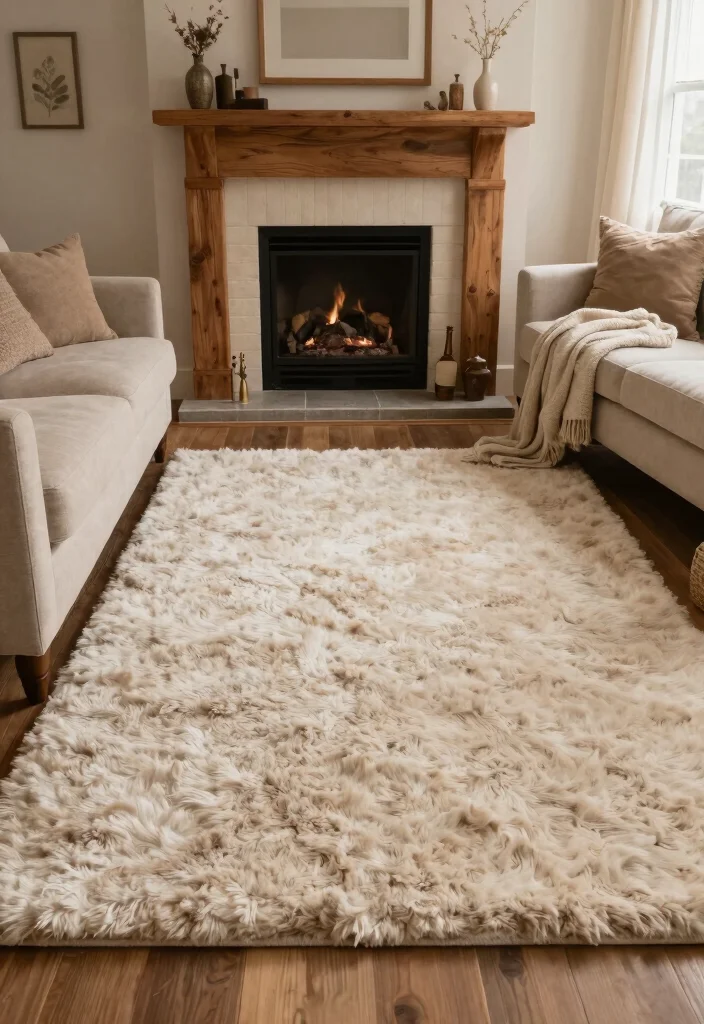 16 Modern Rug Texture Ideas That Elevate Any Room 14 16 Modern Rug Texture Ideas That Elevate Any Room - 4. Natural Wool Softness 1