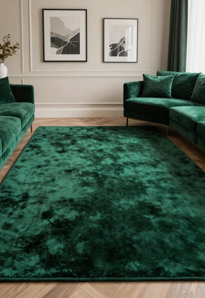 16 Modern Rug Texture Ideas That Elevate Any Room 27 16 Modern Rug Texture Ideas That Elevate Any Room - 7. Velvet Luxe 1