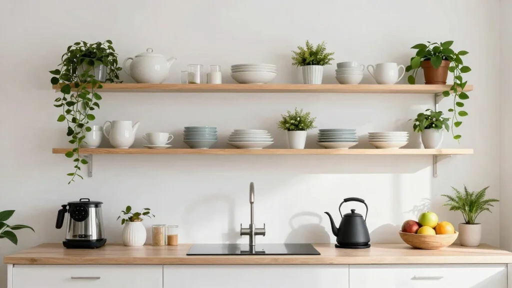 16 Open Shelf Kitchen Ideas That Feel Airy & Organized