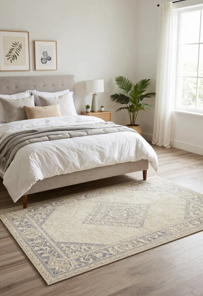 16 Rug for Bedroom Ideas That Instantly Warm Up Your Space - 12. Custom-Made Rugs 1
